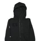CHAMPION Mens Black Hoodie S Full Zip Cotton Blend Sports Casual