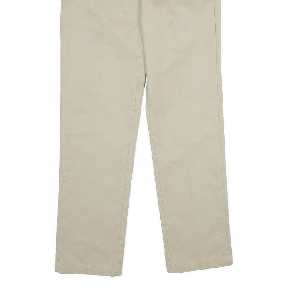 DICKIES Mens Polyester Blend Beige Regular Straight Trousers W28 L30 Workwear