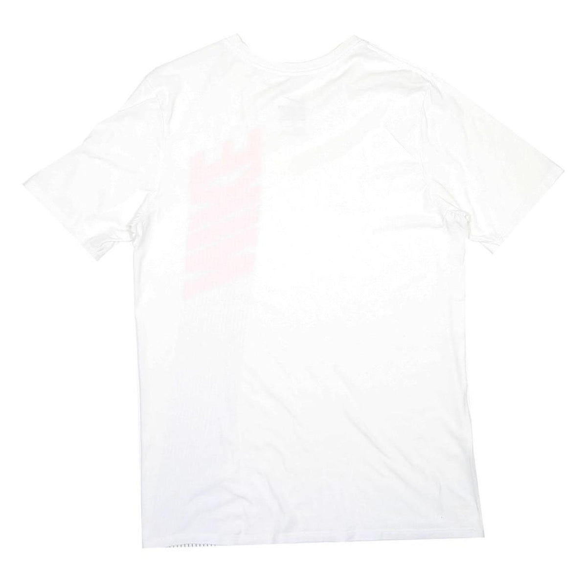 NIKE Mens White Red Graphic T-Shirt M Short Sleeve Crew Neck Casual Sporty