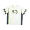 LEE 53 Mens Football Shirt Jersey White USA V-Neck XL