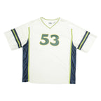 LEE 53 Mens Football Shirt Jersey White USA V-Neck XL