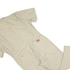 DICKIES Mens Beige Cotton Blend Dungarees Regular Fit XL W40 L28 Workwear