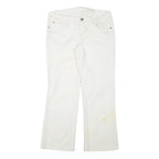 DKNY Womens Jeans White Regular Straight Denim W33 L28 Zip Cotton Blend