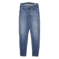 LEVI'S Womens Slim Blue Denim Light Wash Jeans W26 L28 Zip Pockets