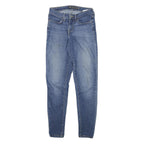 LEVI'S Womens Slim Blue Denim Light Wash Jeans W26 L28 Zip Pockets