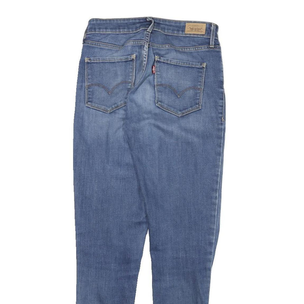 LEVI'S Womens Slim Blue Denim Light Wash Jeans W26 L28 Zip Pockets