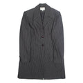 SINOE Womens Blazer Jacket Black Striped L