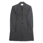 SINOE Womens Blazer Jacket Black Striped L