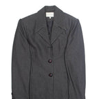 SINOE Womens Blazer Jacket Black Striped L