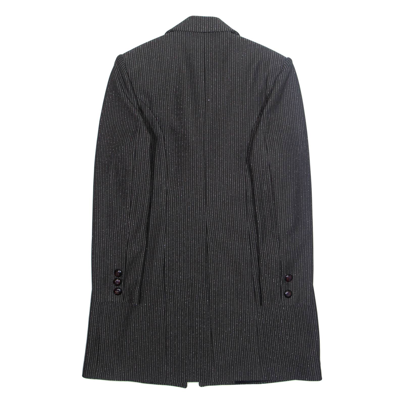 SINOE Womens Blazer Jacket Black Striped L