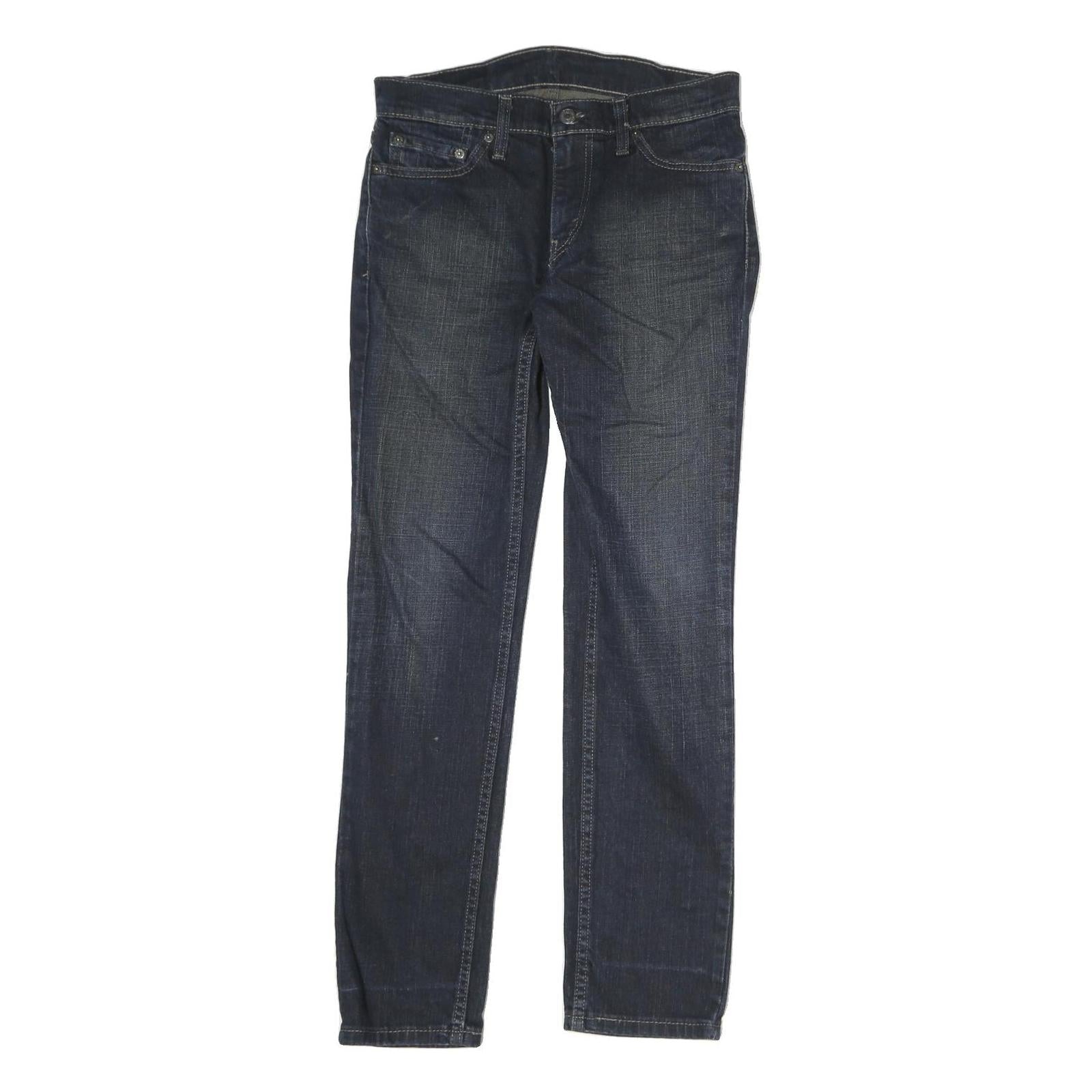 LEVI'S 511 Mens Jeans Blue Slim Skinny Denim Medium W28 L30 Classic Zip