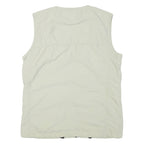 Mens Cream Outdoor Discovery Zip Jacket S Polyester Blend Lightweight Sleeveless