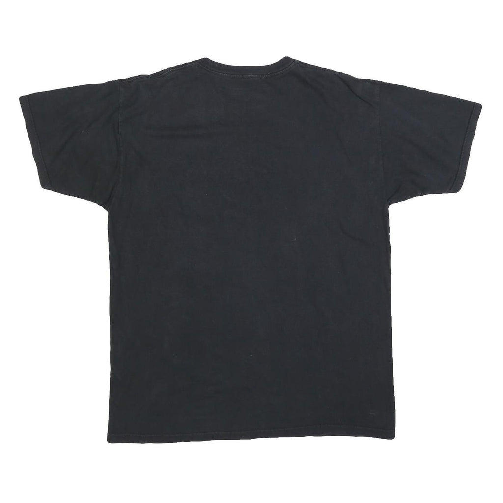 HARD ROCK CAFE Mens Black Myrtle Beach Graphic T-Shirt L Short Sleeve Crew Neck