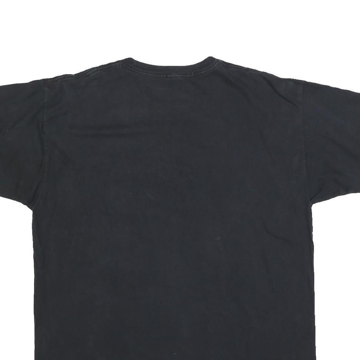 HARD ROCK CAFE Mens Black Myrtle Beach Graphic T-Shirt L Short Sleeve Crew Neck