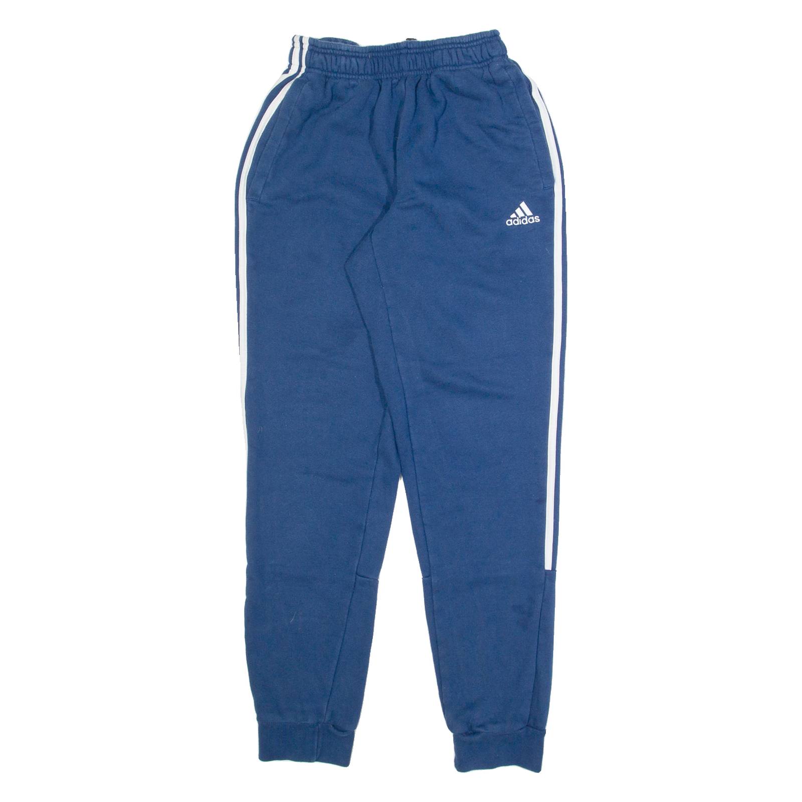 ADIDAS Mens Joggers Blue Tapered XS W22 L29