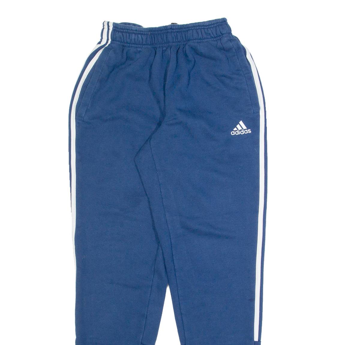 ADIDAS Mens Joggers Blue Tapered XS W22 L29