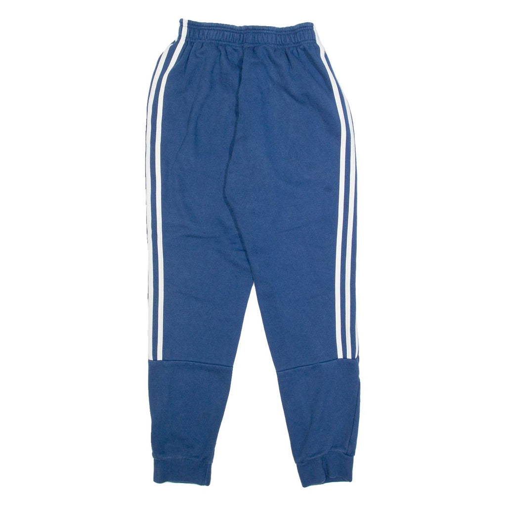 ADIDAS Mens Joggers Blue Tapered XS W22 L29