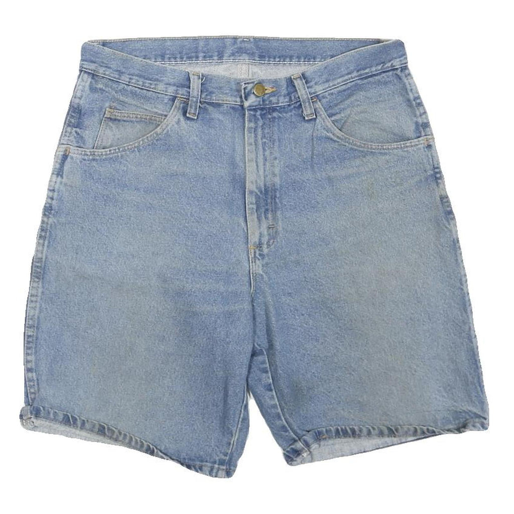 WRANGLER Mens Denim Blue Casual Shorts L W34 Classic Fit Cotton Blend