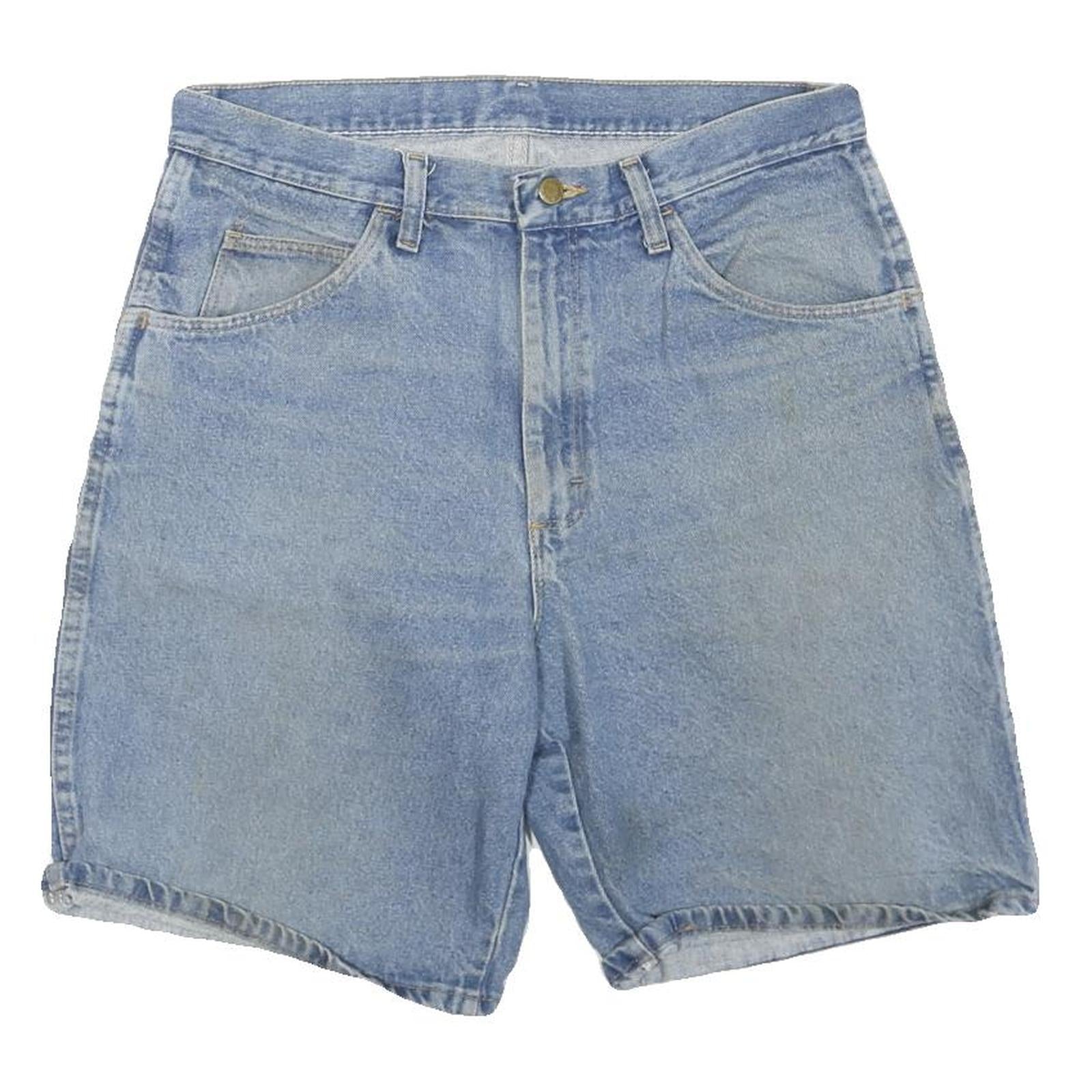 WRANGLER Mens Denim Blue Casual Shorts L W34 Classic Fit Cotton Blend