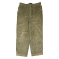 TOMMY HILFIGER Womens Corduroy Trousers Green Regular Tapered W32 L30