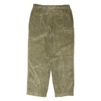 TOMMY HILFIGER Womens Corduroy Trousers Green Regular Tapered W32 L30