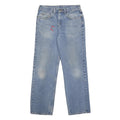 CARHARTT Mens Relaxed Blue Denim Jeans W32 L32 Casual Workwear Zip Closure
