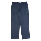 DICKIES Cargo Workwear Womens Trousers Blue Regular Straight W30 L30