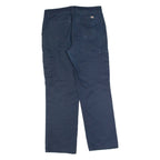 DICKIES Cargo Workwear Womens Trousers Blue Regular Straight W30 L30