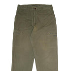 BE AUTHENTIC Mens Regular Fit Green Denim Regular Leg Cotton Blend W36 L31