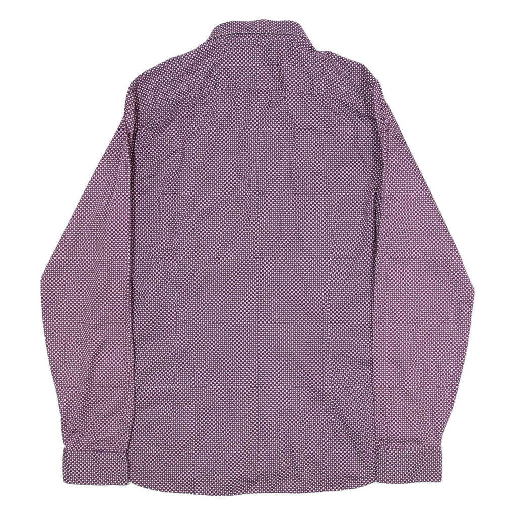 TED BAKER Mens Shirt Purple Long Sleeve M