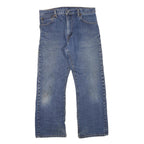 LEVI'S Mens Blue Regular Fit Straight Denim Jeans W32 L28 Classic Zip Pockets