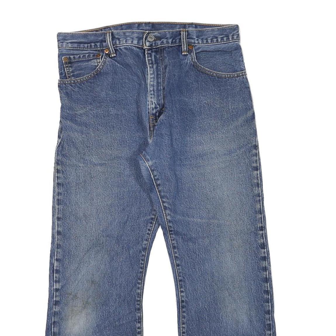 LEVI'S Mens Blue Regular Fit Straight Denim Jeans W32 L28 Classic Zip Pockets