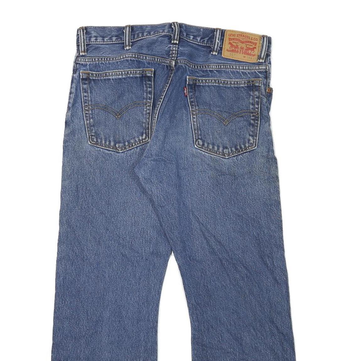 LEVI'S Mens Blue Regular Fit Straight Denim Jeans W32 L28 Classic Zip Pockets