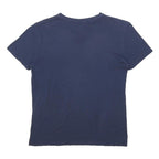 LACOSTE Mens Blue V-Neck T-Shirt XS Short Sleeve Cotton Classic Logo