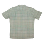 PATAGONIA Mens Green Check Shirt M Cotton Blend Casual Short Sleeve