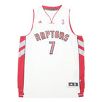 ADIDAS Mens White & Red Raptors #7 Jersey XL Sleeveless NBA Basketball