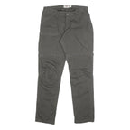 FJALLRAVEN Womens Polyester Grey Regular Zip Cargo Trousers W29 L31 Outdoor