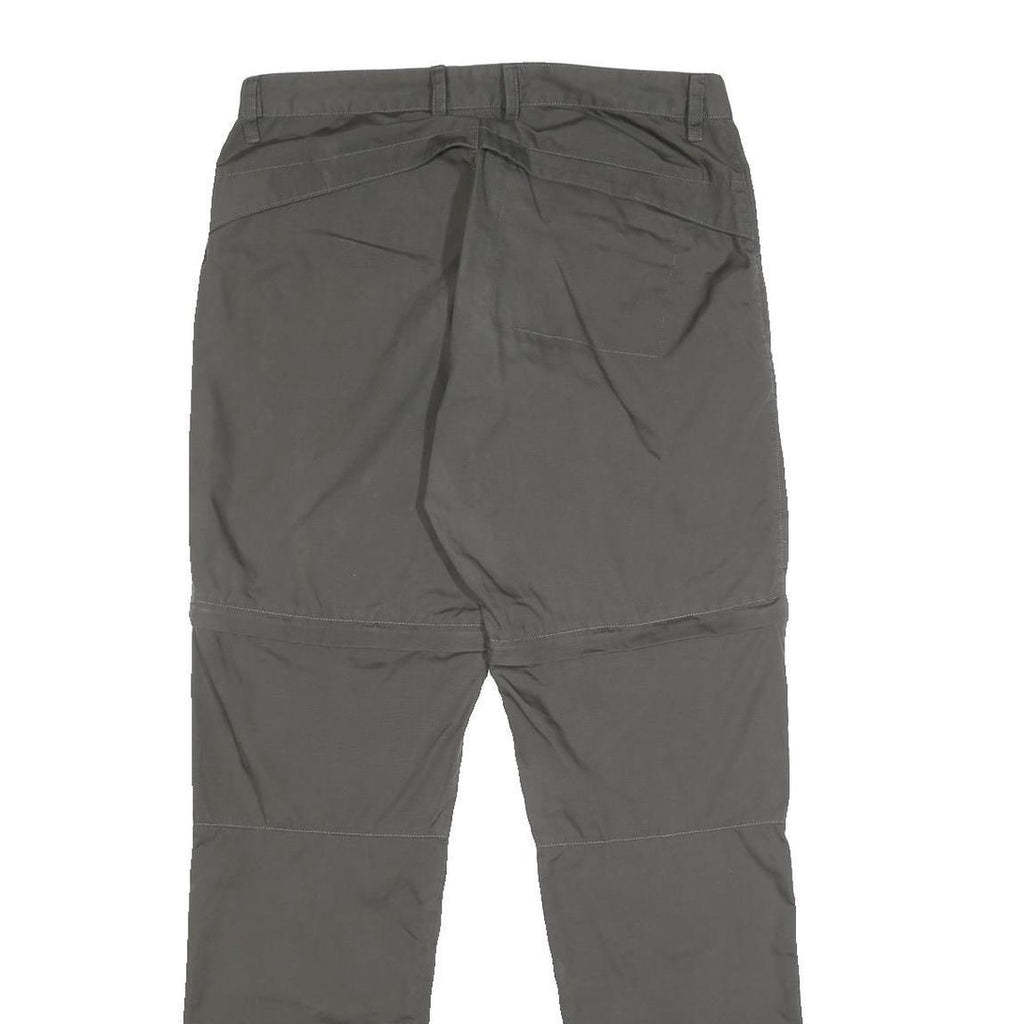 FJALLRAVEN Womens Polyester Grey Regular Zip Cargo Trousers W29 L31 Outdoor