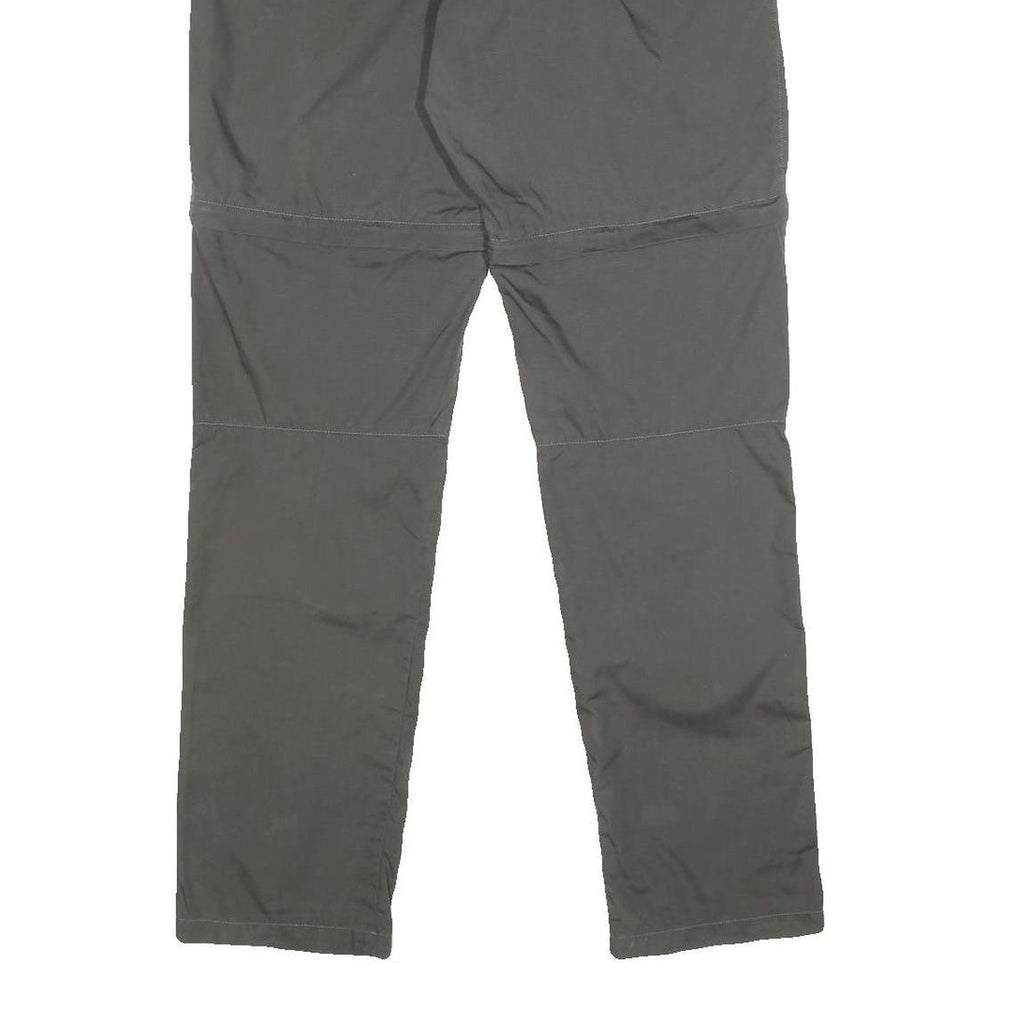 FJALLRAVEN Womens Polyester Grey Regular Zip Cargo Trousers W29 L31 Outdoor