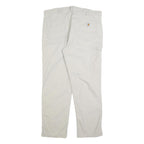 CARHARTT Mens Beige Relaxed Jeans Cotton Blend W38 L32 Workwear Zip Closure