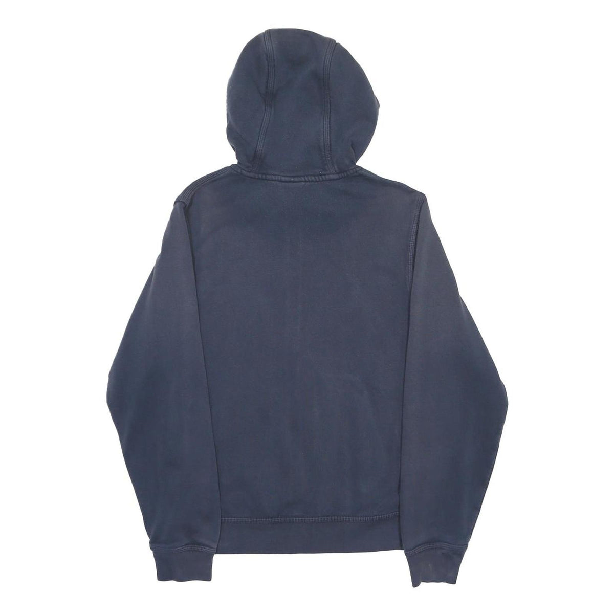 NIKE Mens Blue Pullover Hoodie S Cotton Blend Zip Up Logo Casual Sportswear