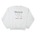 JERZEES Mens Grey Thunderbirds Flight Team Crew Neck L Cotton Blend Sweatshirt