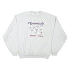 JERZEES Mens Grey Thunderbirds Flight Team Crew Neck L Cotton Blend Sweatshirt