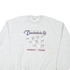 JERZEES Mens Grey Thunderbirds Flight Team Crew Neck L Cotton Blend Sweatshirt