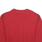 TOMMY HILFIGER Womens Red XL Cotton Blend Crew Neck Sweatshirt