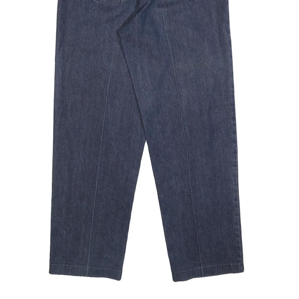 NOMO Womens Jeans Blue Relaxed Straight Denim Medium W30 L30 Unique Pocket