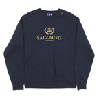 RUSSELL ATHLETIC Mens Navy Blue Salzburg Austria Crew Neck M Sweatshirt