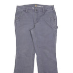 CARHARTT Womens Cotton Blend Regular Fit Purple Trousers W30 L30 Workwear Zip