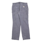 CARHARTT Womens Cotton Blend Regular Fit Purple Trousers W30 L30 Workwear Zip