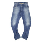 G-STAR Mens Jeans Blue Regular Straight Denim Medium W30 L28 Zip Cotton Blend